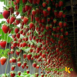 Клубника ампельная Анастасия купить по цене от 370р. в интернет-магазине «Посадика» с доставкой почтой в в Борисоглебске и по всей России – [изображение №1].